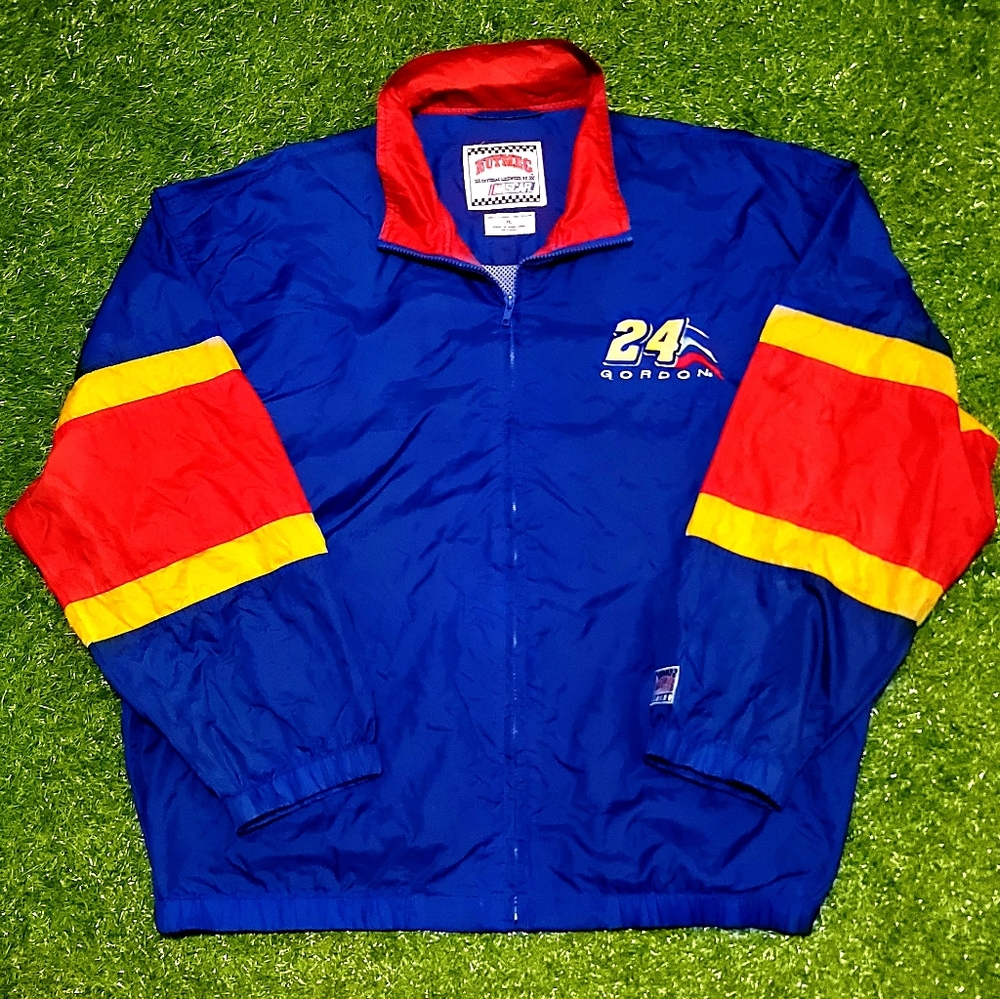 Vintage 90's Jeff Gordon Nascar Raincoat Jacket